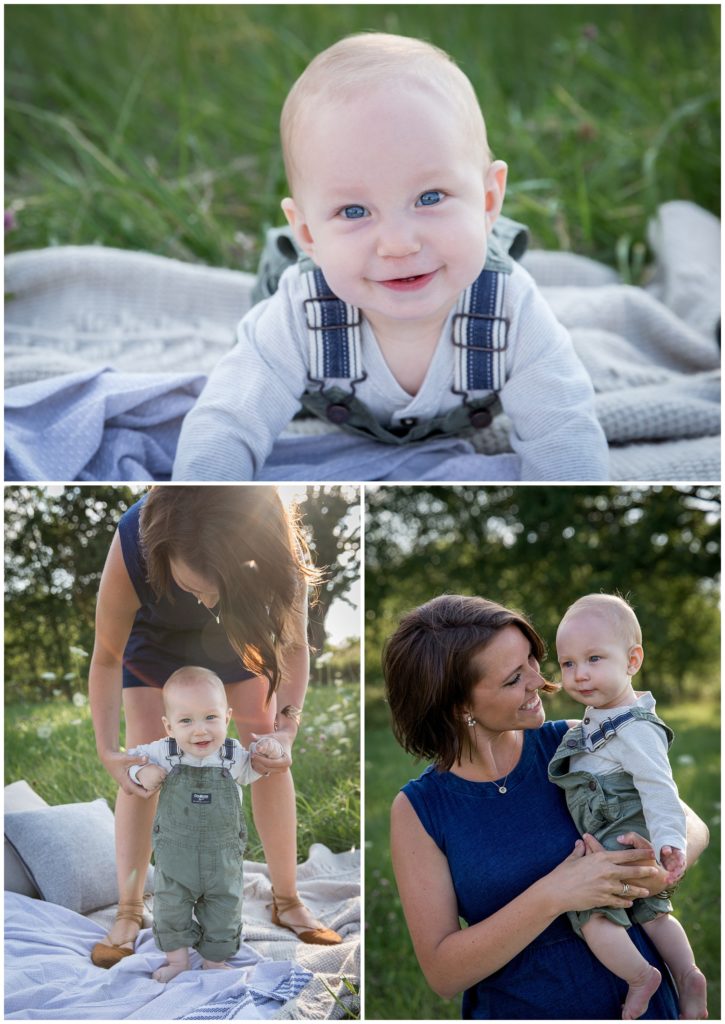 Six month old at Milwaukee Family Photo Shoot