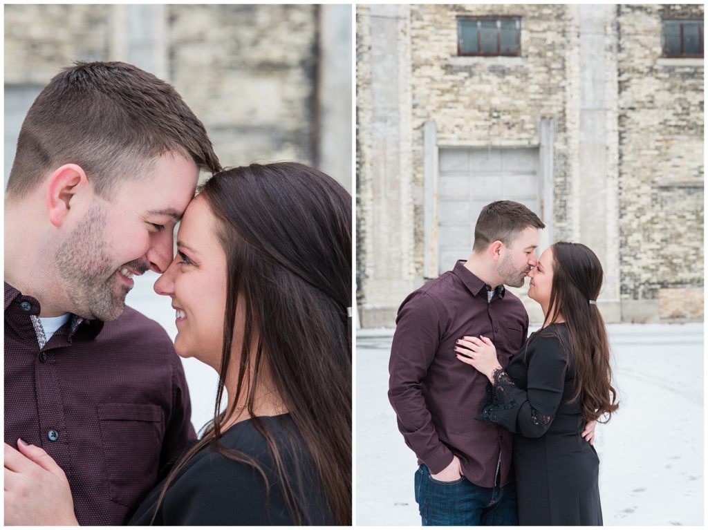 Milwaukee, WI Snowy Engagement Session