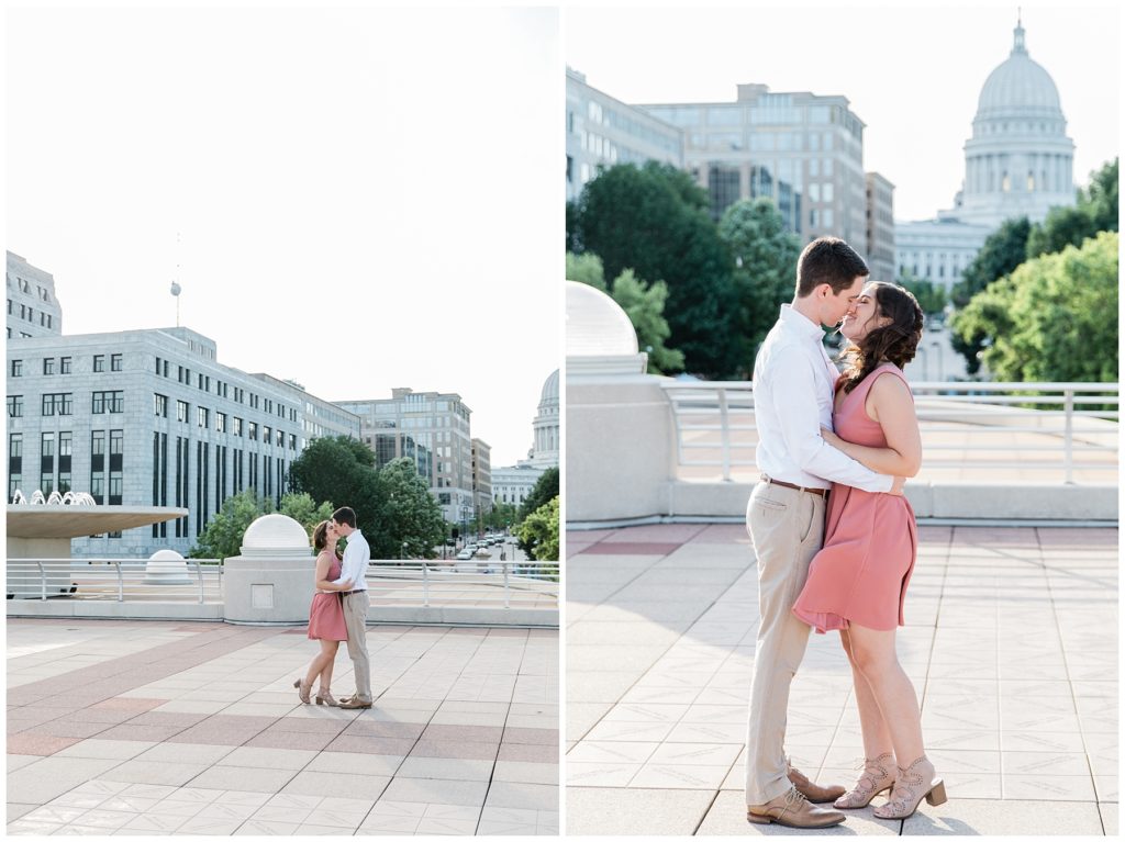 Monona Terrace Engagement Photography in Madison, WI