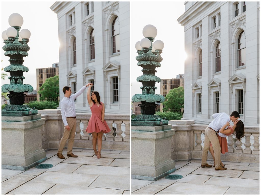 Engagement Session at Wisconsin State Capitol