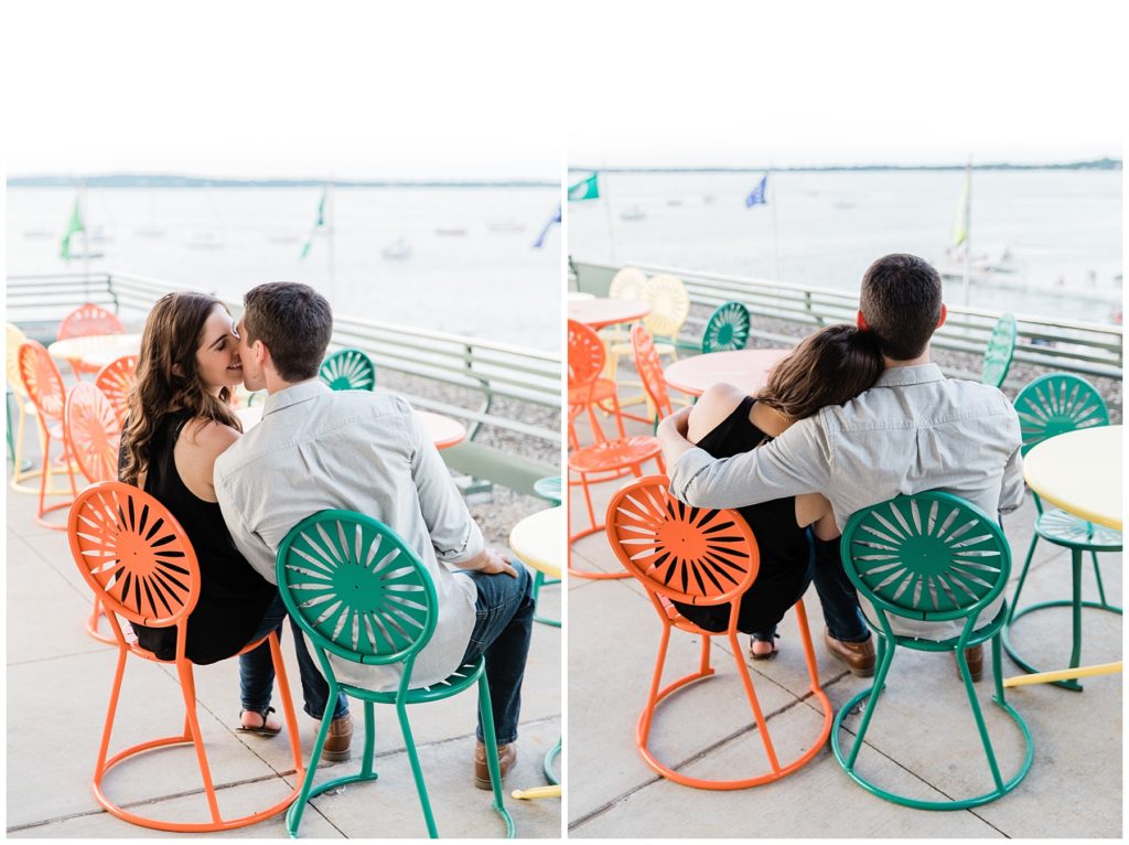 Memorial Union Terrace Engagement Photography in Madison