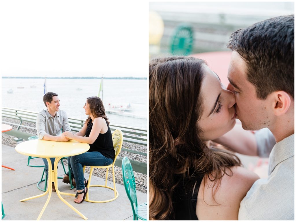 Memorial Union Terrace in Madison, WI Engagement Session