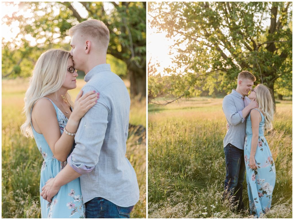 Engagement Session in Milwaukee area Field