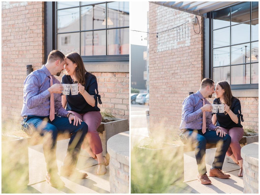 ENGAGEMENT SESSION IN MILWAUKEE AT STONE CREEK COFFEE
