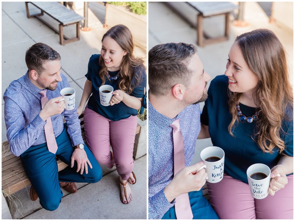 ENGAGEMENT SESSION IN MILWAUKEE AT STONE CREEK COFFEE