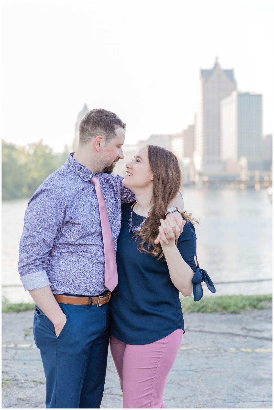 MILWAUKEE, WI THIRD WARD ENGAGEMENT SESSION | HAPPY TAKES PHOTOGRAPHY