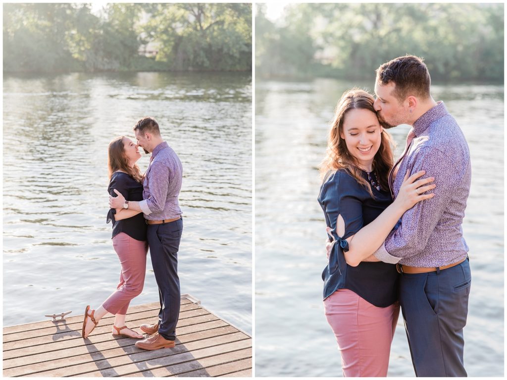 ENGAGEMENT SESSION ON MILWAUKEE RIVERWALK | HAPPY TAKES PHOTOGRAPHY