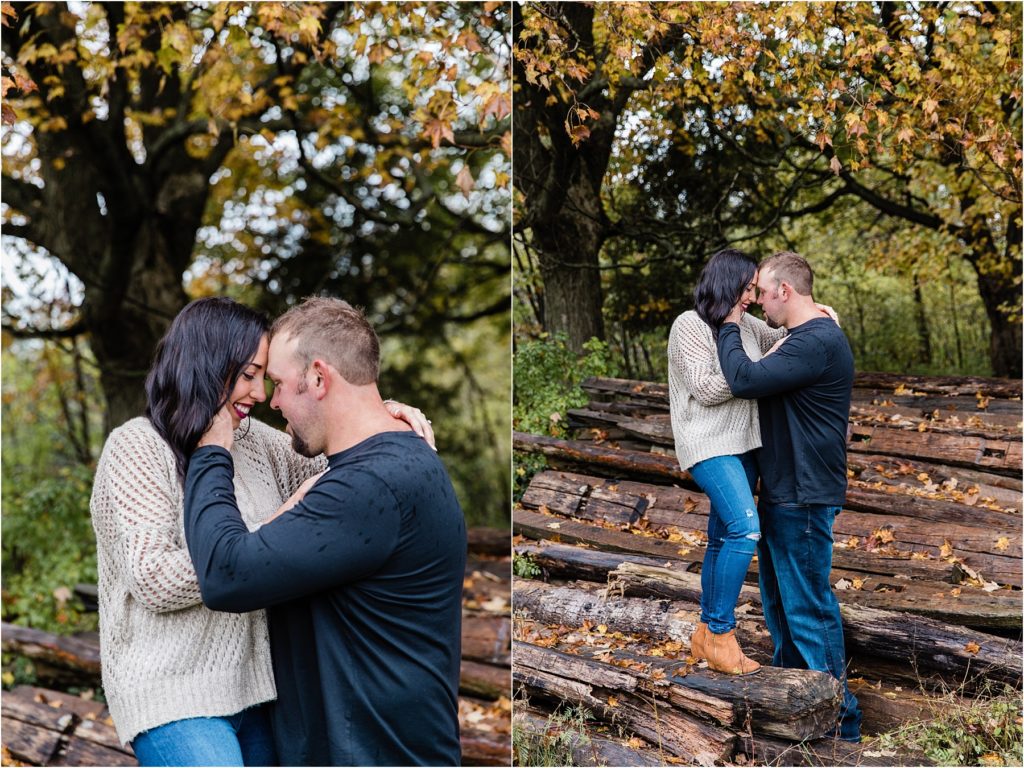 Wisconsin Fall Engagement Session | Happy Takes Photography