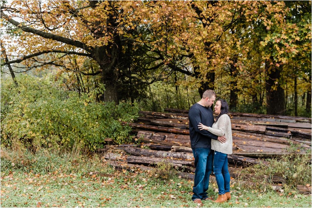 Wisconsin Fall Engagement Session | Happy Takes Photography