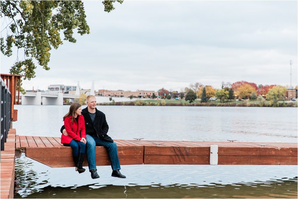Fall Engagement Session at St Norbert College | Happy Takes Photography
