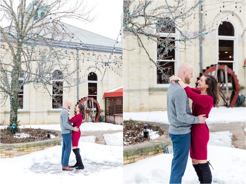 Lakefront Engagement Session in Milwaukee, WI | Happy Takes Photography