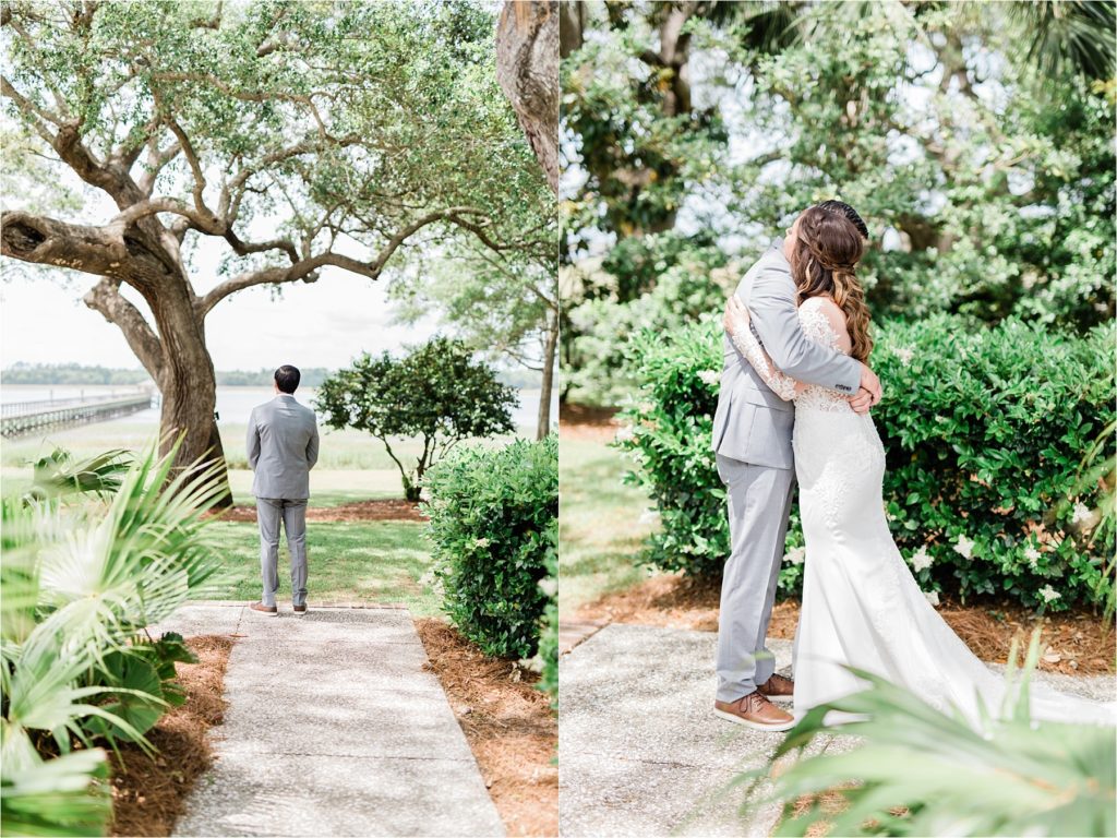 Lowndes Grove Wedding First Look | Happy Takes Photography