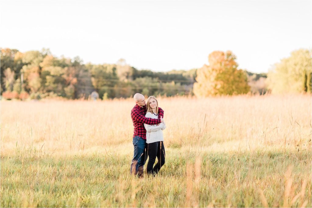 Fall Color Engagement Session in Richfield, WI 