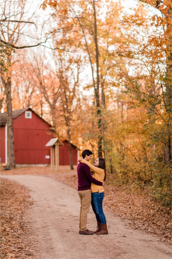 Wisconsin fall color engagement session